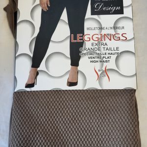 NEW Ladies Beige Thermal Warm Leggings One size fits sizes 16 18 20 22