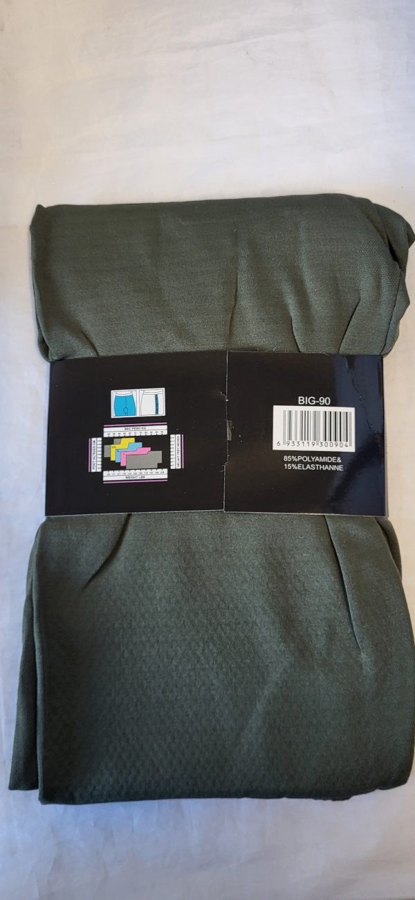 NEW Ladies Green Thermal Warm Leggings One size fits sizes 16 18 20 22 - Image 3