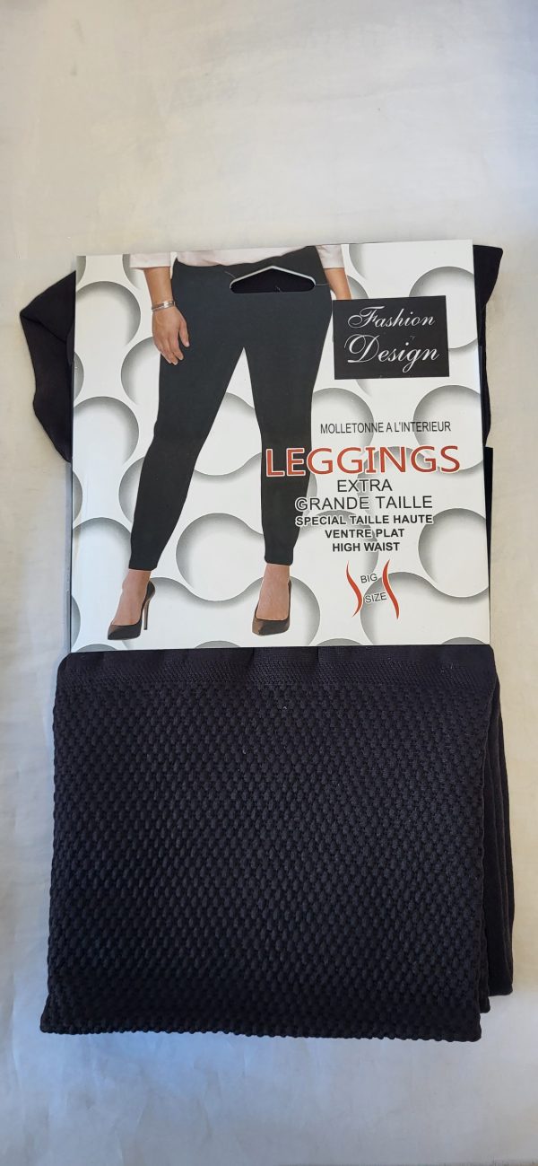 NEW Ladies Black Thermal Warm Leggings One size fits sizes 16 18 20 22