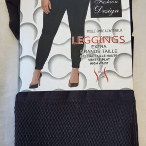 NEW Ladies Black Thermal Warm Leggings One size fits sizes 16 18 20 22