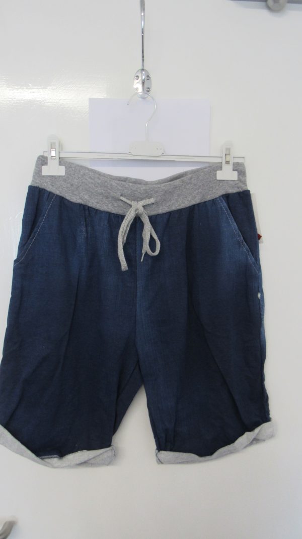 NEW Ladies Dark Denim Blue Jogger Shorts Plus Size One Size Fits sizes 16 18 20  Size 2