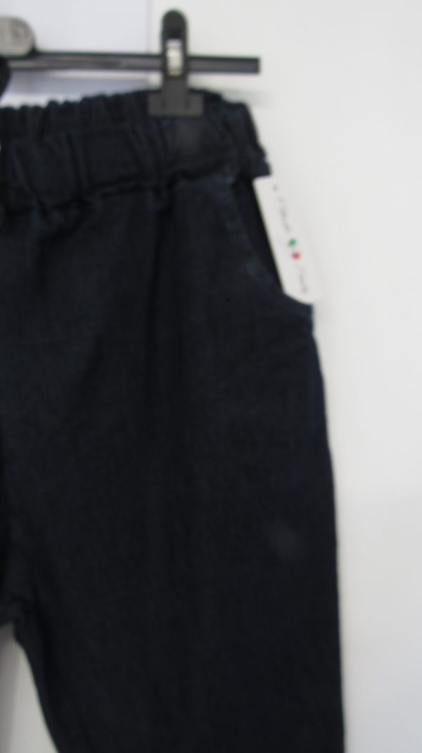 NEW Ladies Denim Blue Stretchy Crinkle Magic Shorts One Size Fits 20 22 Size 3 - Image 4