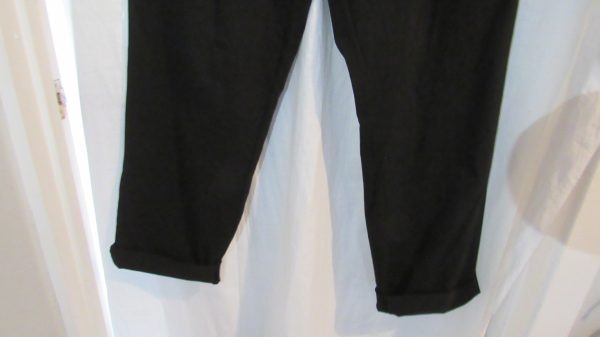 NEW Ladies Black Stretchy Non Crinkle Magic Trousers One Size Fits 22 24 Size 3 - Image 4