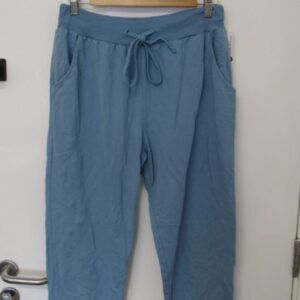 New Ladies Plain Joggers Denim Blue One Size fits sizes 16 18 20 Size 2