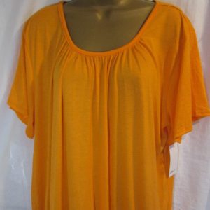 NEW Ladies Women Orange Casual Top One size fits sizes 14 16 18 20 22
