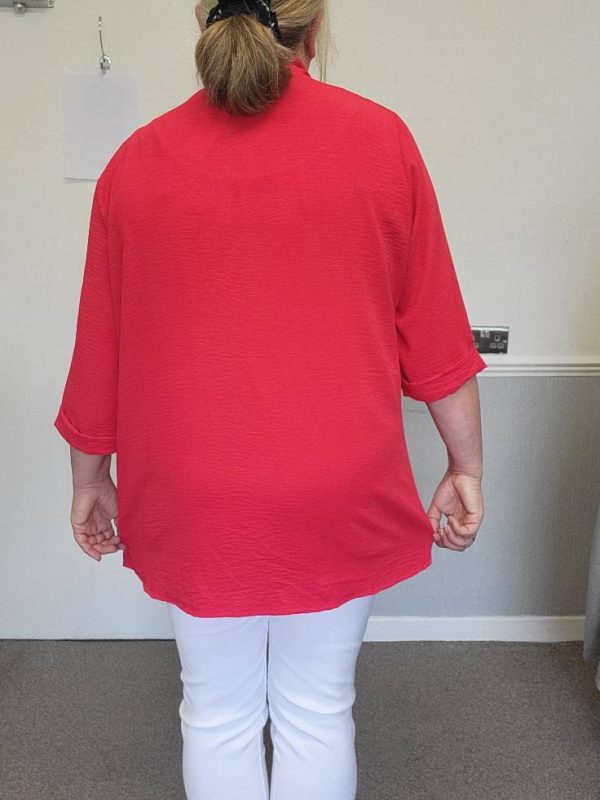 NEW Ladies Red Lightweight Jacket One size fits sizes 18 20 22 - Image 6