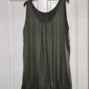New Ladies Khaki Sleeveless Sun Top One size fits sizes 16 18 20 22 Plus Size