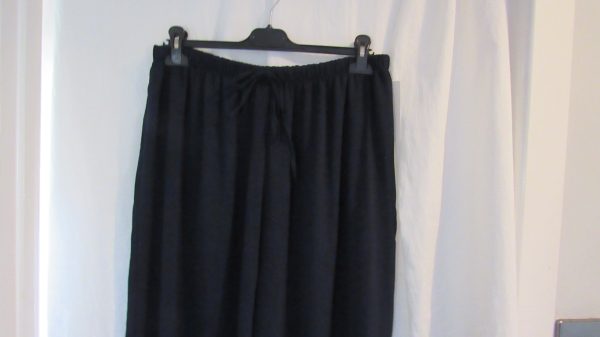 NEW Ladies Womens Navy Blue Palattzo Trousers One size fits sizes 18 20 22 24 - Image 3