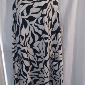 NEW Ladies Womens Blue and White Swirl Sleeveless Dress One size fits sizes 18 20 22 NON RETURNABLE