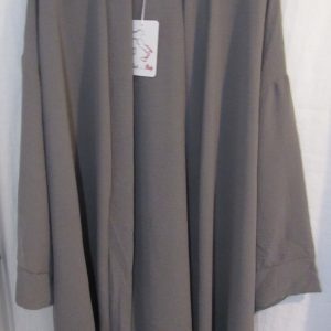 NEW Ladies Grey Lightweight Jacket One size fits sizes 18 20 22 24 Longer Length