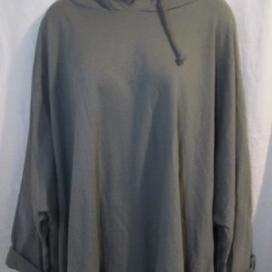 NEW Ladies Grey Plus Size Frill Bottom Hooded Top One Size fits sizes 16 18 20 22 24