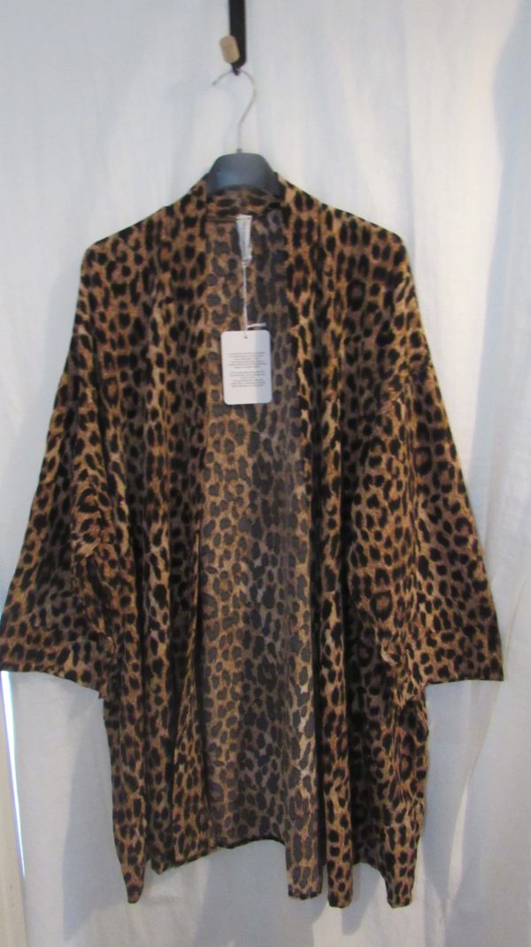 NEW Ladies Animal Print Lightweight Jacket One size fits sizes 18 20 22 24 Longer Length - Image 2