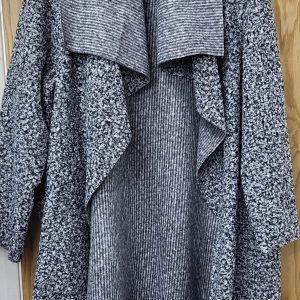 NEW Ladies Grey Wrap Coat One Size fits sizes 16 18 20 22