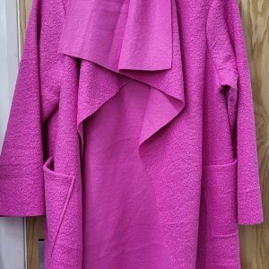 NEW Ladies Cerise Wrap Coat One Size fits sizes 16 18 20 22
