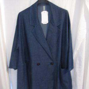 NEW Ladies Denim Plus Size Pocket Lightweight Jacket One Size fits sizes 18 20 22 24