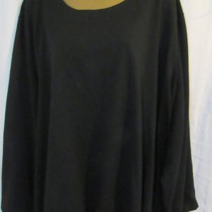 New Ladies Black Sweatshirt Top One Size fits sizes 20 22 24