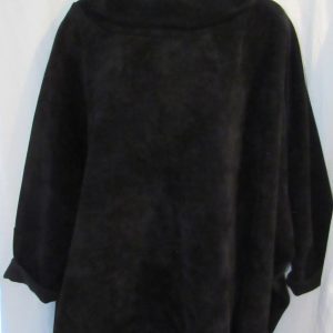 NEW Ladies Black Warm Cowl Neck Jumper One Size fits sizes 18 20 22 24