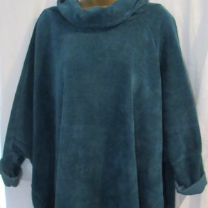 NEW Ladies Turquoise Warm Cowl Neck Jumper One Size fits sizes 18 20 22 24