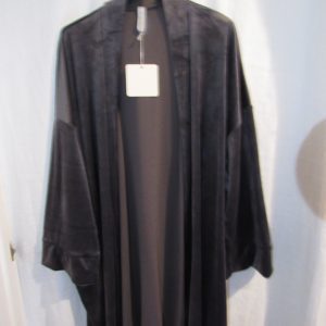 NEW Ladies Grey Velvet Feel Jacket One size fits sizes 18 20 22 24 Longer Length