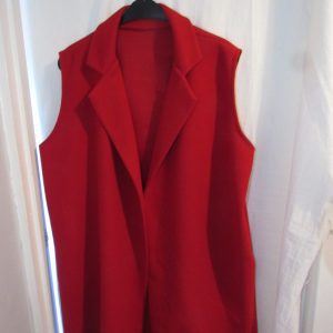 NEW Red Waistcoat One Size fits sizes 18 20 22 24