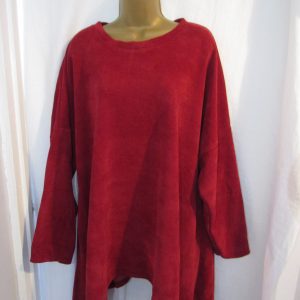 NEW Ladies Burgundy Warm Handkerchief Hem Jumper One Size fits sizes 18 20 22 24