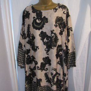 SALE SALE SALE New Ladies Khaki Floral Silky Tunic or Dress One Size fits sizes 18 20 22 NON RETURNABLE