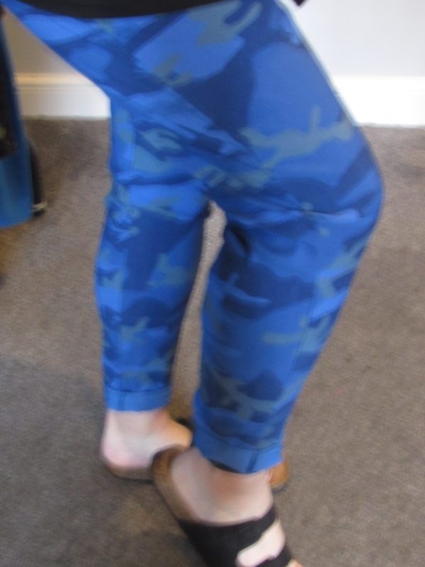 SALE SALE SALE NEW Ladies Royal Blue CAMO Stretchy Crinkle Magic Trousers One Size Fits 10 12 14 16 18 Size 1 NON RETURNABLE - Image 5