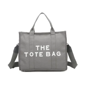 New Ladies Large Grey Tote Bag