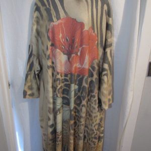New Ladies Floral Flower Jumper Dress