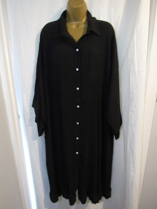 NEW Ladies Black Pleated Dress One size fits sizes 18 20 22