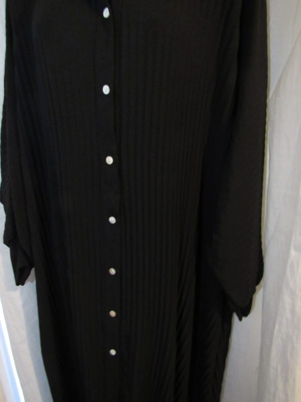 NEW Ladies Black Pleated Dress One size fits sizes 18 20 22 - Image 2