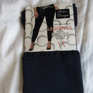 NEW Ladies Blue Thermal Warm Leggings One size fits sizes 16 18 20 22