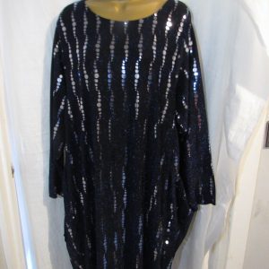 New Ladies Blue Sparkle Pocket Dress One Size fits sizes 18 20 22
