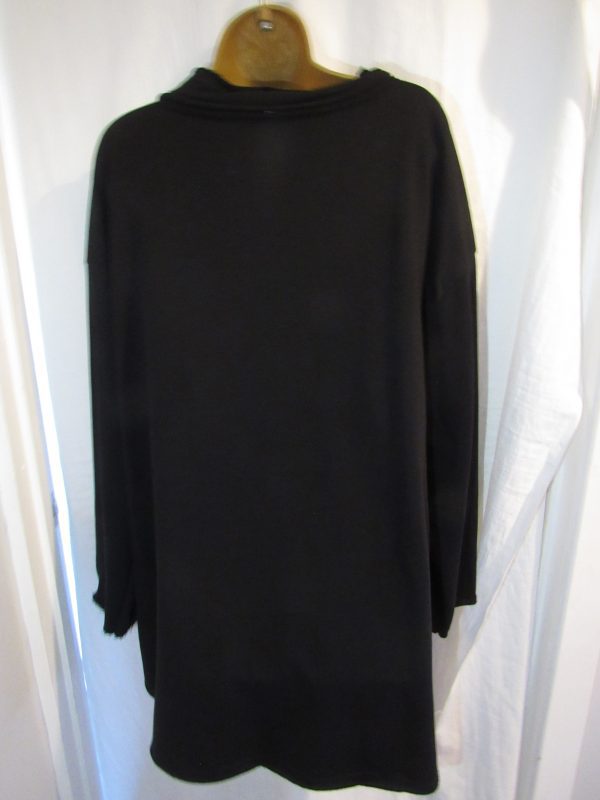 BLACK FRIDAY DEAL New Ladies Black Tunic Top One Size fits sizes 18 20 22 NON RETURNABLE - Image 3