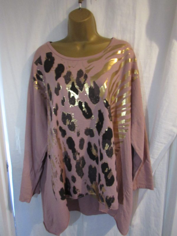 BLACK FRIDAY DEAL New Ladies Pink Tunic Top One Size fits sizes 18 20 22 NON RETURNABLE