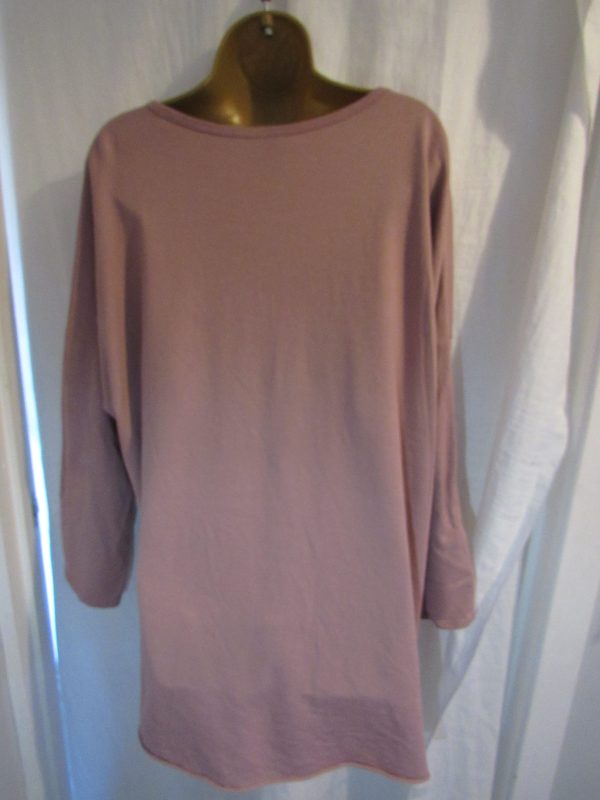 BLACK FRIDAY DEAL New Ladies Pink Tunic Top One Size fits sizes 18 20 22 NON RETURNABLE - Image 3