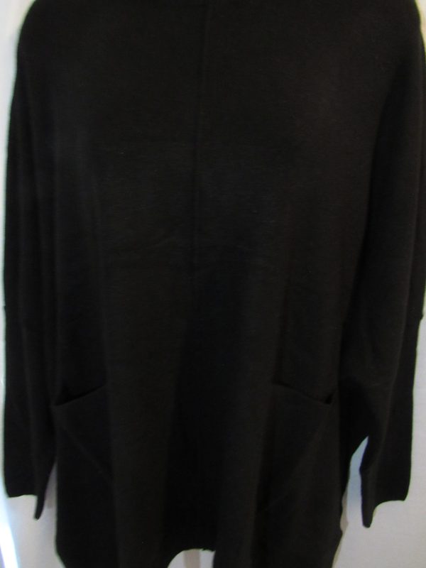 SALE SALE SALE New Ladies Black Soft Pocket Jumper One Size fits sizes 18 20 22 - Image 2