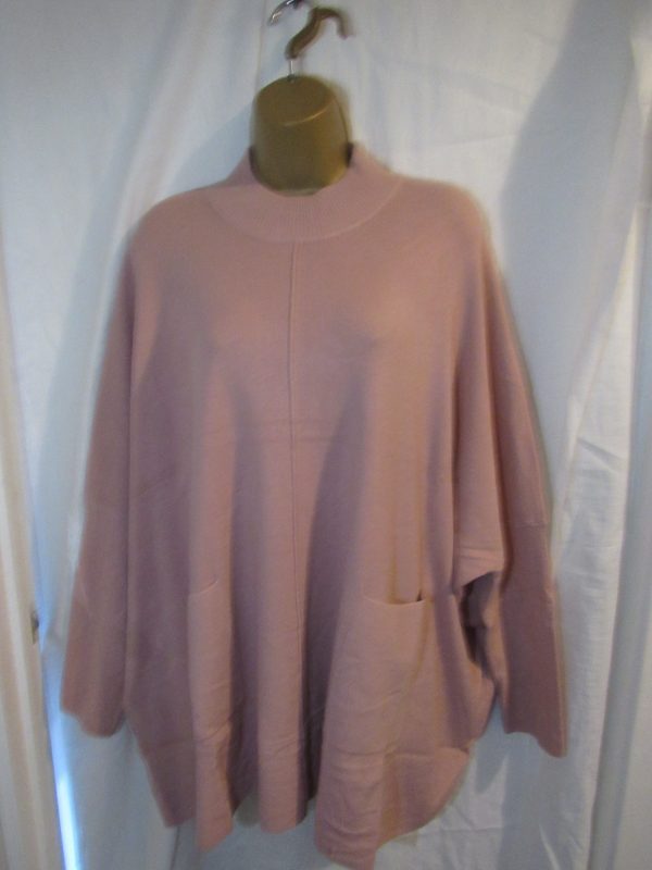 SALE SALE SALE New Ladies Pink Soft Pocket Jumper One Size fits sizes 18 20 22