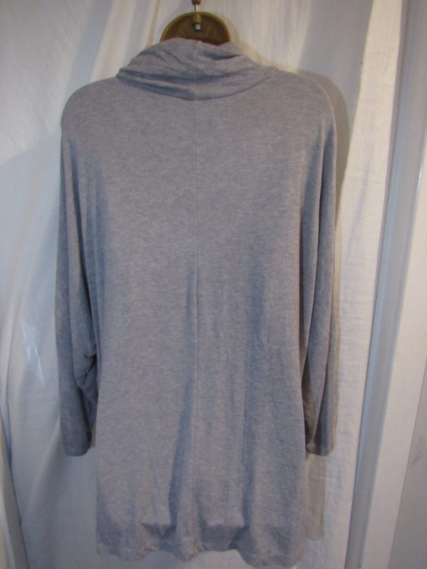 SALE SALE SALE NEW Ladies Silver Grey Cowl Neck Soft Jumper One Size Fits 18 20 22 - Image 3