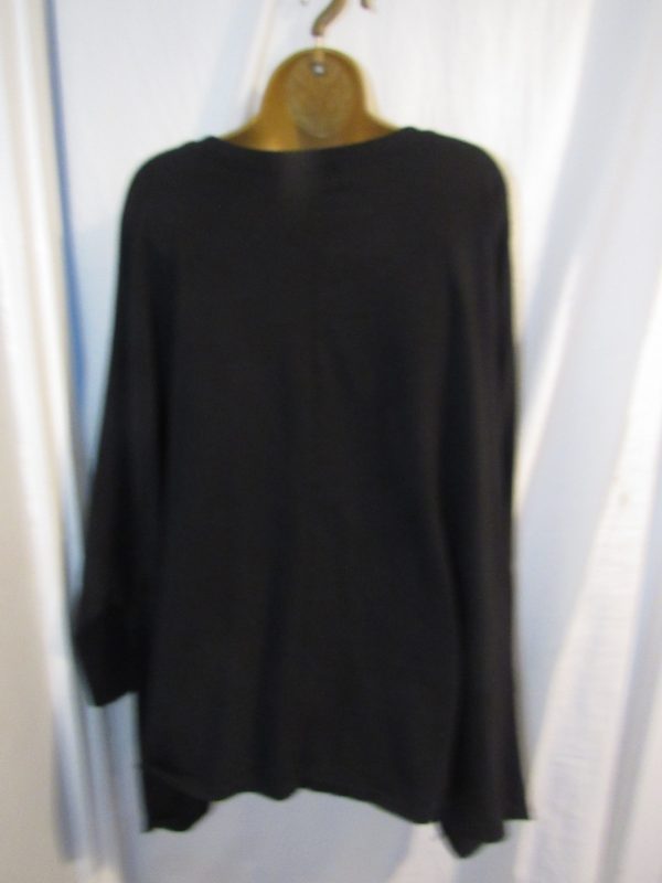 SALE SALE SALE New Ladies Women Black Jersey Shorter Length Top One Size fits sizes 20 22 24 26 NON RETURNABLE - Image 3