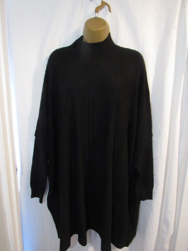 SALE SALE SALE New Ladies Black Ribbed Soft Jumper One Size fits sizes 18 20 22