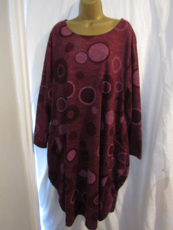 SALE SALE SALE NEW Ladies Plum Circle Pocket Long Dress One Size Fits 20 22 24 Plus Size NON RETURNABLE