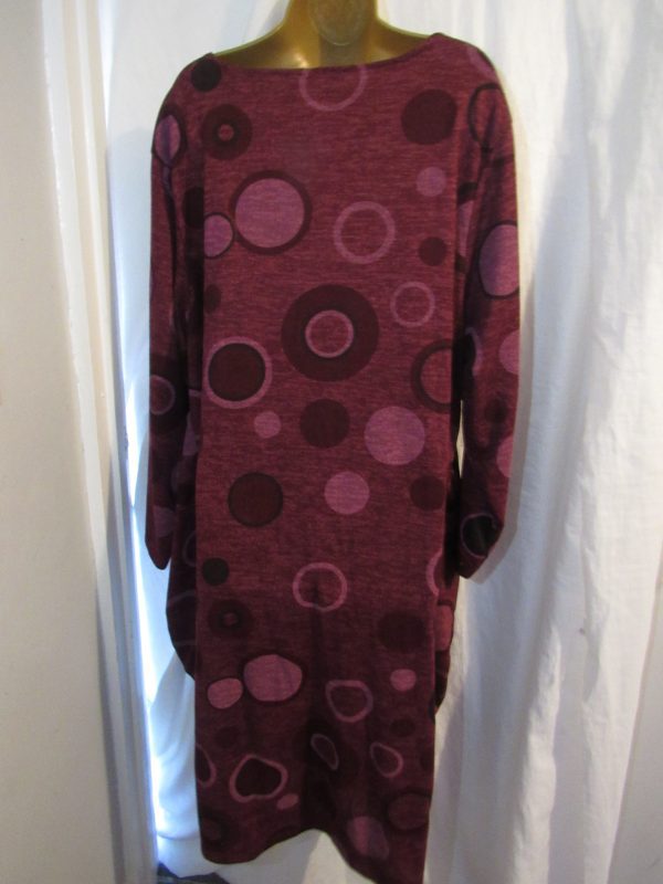 SALE SALE SALE NEW Ladies Plum Circle Pocket Long Dress One Size Fits 20 22 24 Plus Size NON RETURNABLE - Image 3