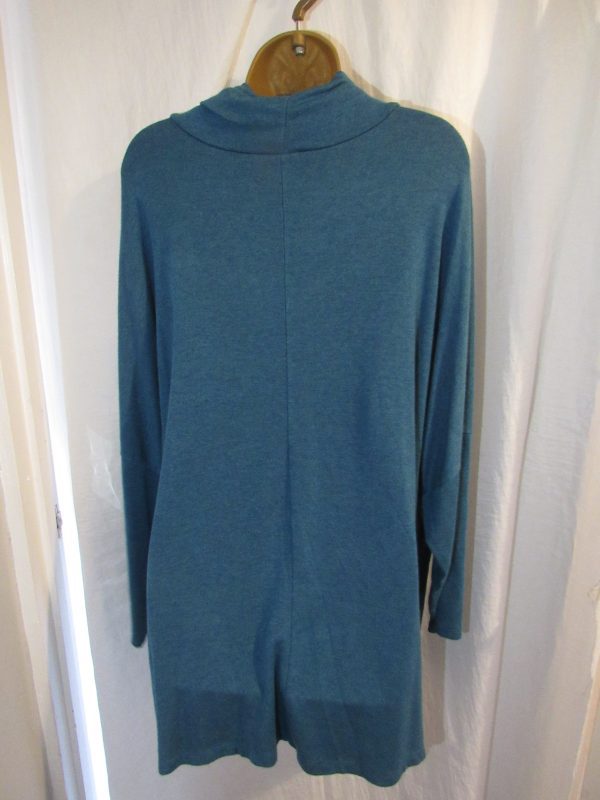 SALE SALE SALE NEW Ladies Teal Cowl Neck Soft Jumper One Size Fits 18 20 22 NON RETURNABLE - Image 3