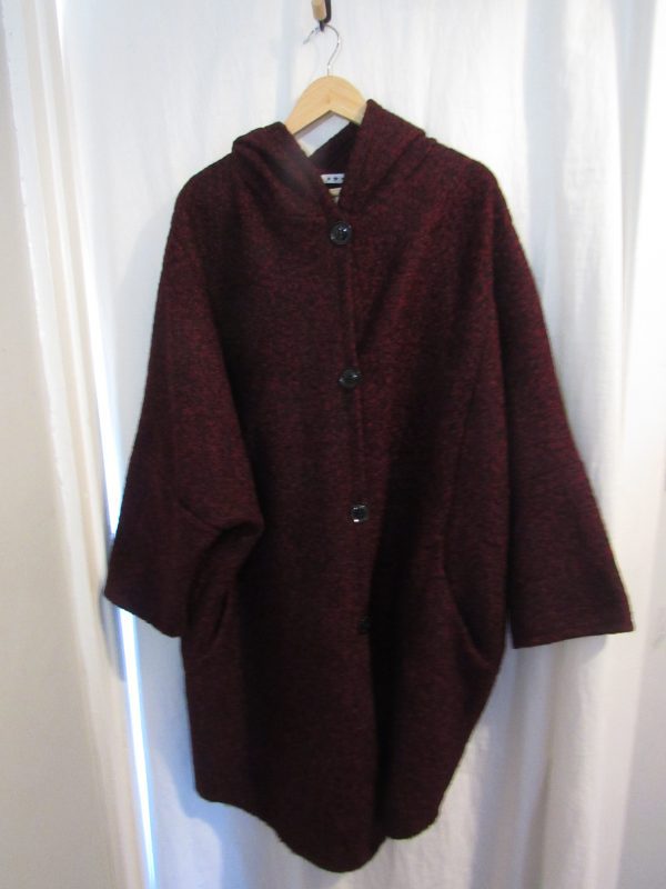 SALE SALE SALE NEW Ladies Women Berry Button Up Boucle Coat One Size fits sizes 18 20 22 24 NON RETURNABLE - Image 2