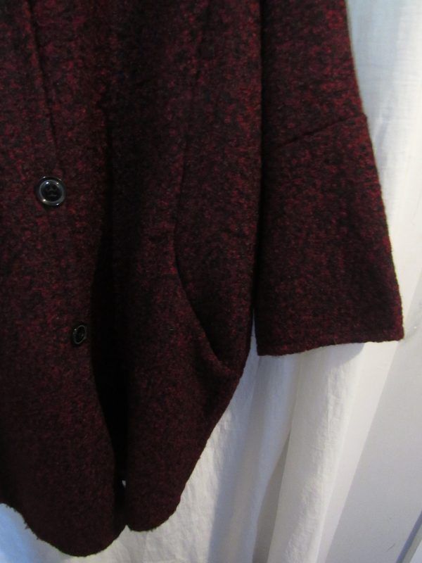 SALE SALE SALE NEW Ladies Women Berry Button Up Boucle Coat One Size fits sizes 18 20 22 24 NON RETURNABLE - Image 4