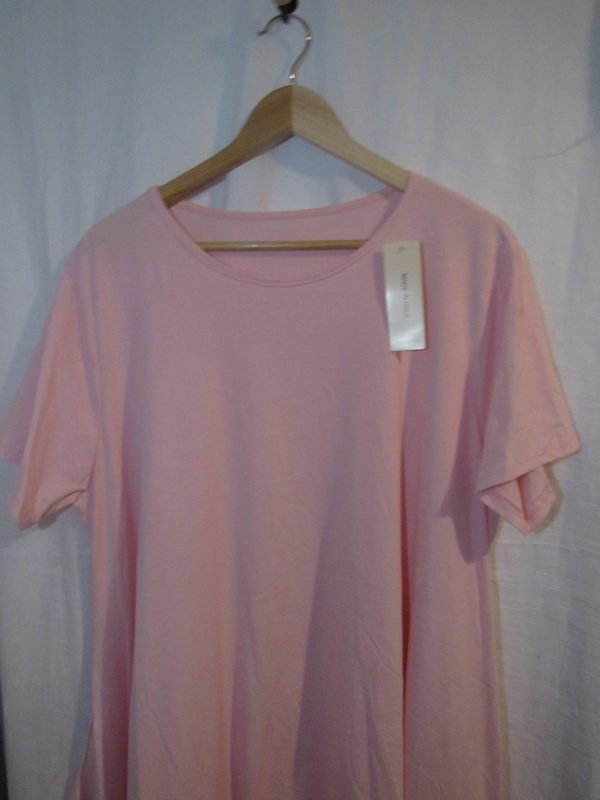 New Ladies Pink Frill Tunic Top One Size fits sizes 18 20 22 - Image 4