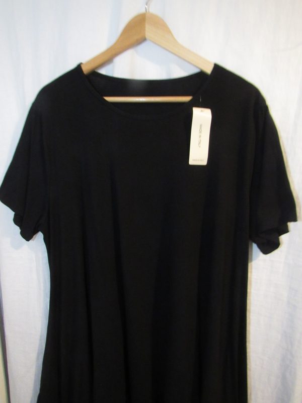 SALE SALE SALE New Ladies Black Frill Tunic Top One Size fits sizes 18 20 22 NON RETURNABLE - Image 4