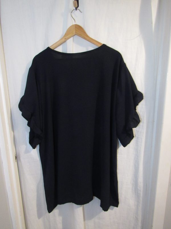 SALE SALE SALE NEW Ladies Navy Blue Detailed Sleeve V Neck One Size fits sizes 18 20 22 NON RETURNABLE - Image 5