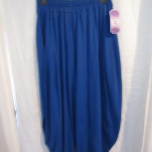 NEW Ladies Royal Blue Jersey Trousers One size fits sizes 18 20 22